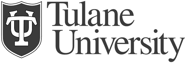 Tulane University logo featuring a shield with a stylized "TU" monogram on the left and the words "Tulane University" in bold text to the right, symbolizing excellence in education like primary care in Tallahassee, FL.