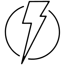 lightning icon.