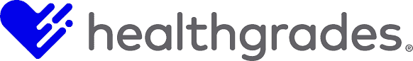 Healthgrades logo featuring a stylized blue heart with two white diagonal lines, followed by the word "healthgrades" in gray lowercase letters—perfect for finding primary care in Tallahassee, FL.